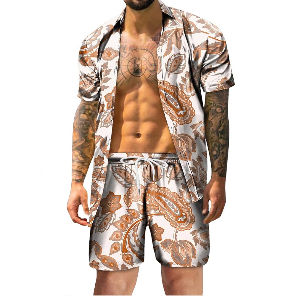 マルボンメンズ 半袖シャツ ショートパンツ 上下2点セット Amazon.co.jp: シャツ ショートパンツ メンズ セットアップ 上下